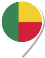 Benin-Flaggen-Check-in-Symbol. png