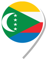 ícone de check-in da bandeira de Comores. png