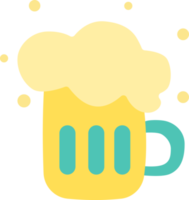 vaso de cerveza con burbujas, elemento feliz año nuevo 2023. png