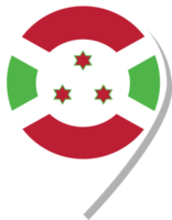 ícone de check-in da bandeira do Burundi. png