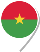 ícone de check-in da bandeira de Burkina Faso. png
