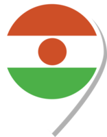 Check-in-Symbol mit Niger-Flagge. png