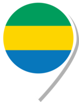 Gabon vlag Check in icoon. png