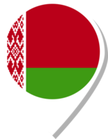 ícone de check-in da bandeira da Bielorrússia. png