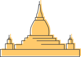 Ananda-Tempel-Symbol, Myanmar-Flachsymbol. png