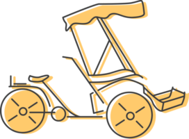 Cyclo Ride icon, Vietnam flat icon. png