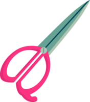pink handle scissors png