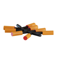 3d rendered chinese firecrackers perfect for chinese new year 2023 design project png