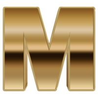 3D Metallic Rendering Alphabet. png