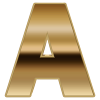 3d metalen renderen alfabet. png