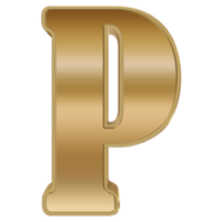 Diseño de alfabeto metálico de renderizado 3d. png