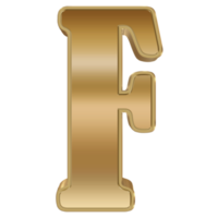 3D Rendering Metallic Alphabet Design. png