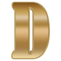 3D Rendering Metallic Alphabet Design. png