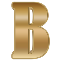 3D Rendering Metallic Alphabet Design. png