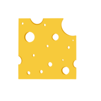 fatias ilustração de queijo. png