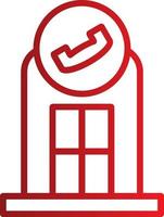 Telephone Booth Vector Icon