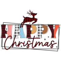 Christmas Buffalo Plaid PNG Sublimation