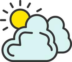 Cloudy Vector Icon