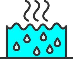 icono de vector de agua caliente