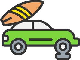 Puncture Car Vector Icon