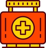 icono de vector de caja médica