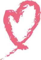 forma de corazon dibujado a mano png