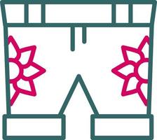 icono de vector de pantalones cortos