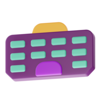 ícone de teclado de renderização 3D png