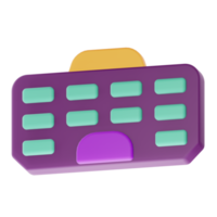 icône de clavier de rendu 3d png