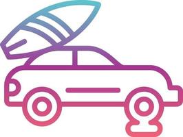 Puncture Car Vector Icon