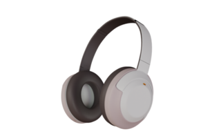 Headphones design 3d rendering for product mockup png