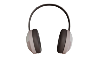 fones de ouvido projetam renderização 3d para maquete do produto png