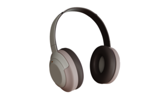 diseño de auriculares renderizado 3d para maqueta de producto png