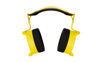 diseño de auriculares renderizado 3d para maqueta de producto png