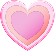 coração de amor rosa png