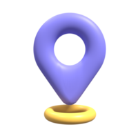 3D Illustration of a gps with aesthetic colors suitable for web, apk or additional ornaments for your project png