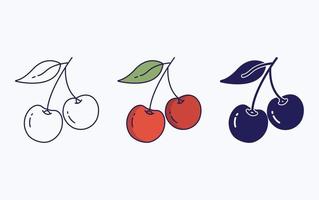 vector of whole Cherry icon