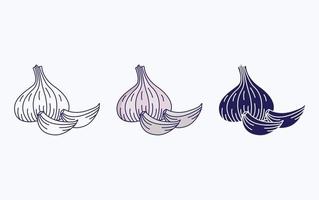 Garlic vector icon