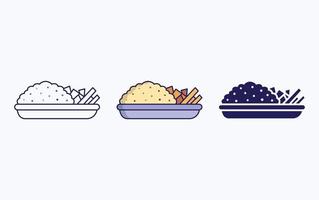 Peruvian Stir Fry icon vector