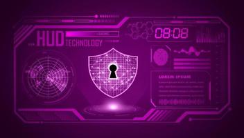 Modern HUD Technology Screen Background vector