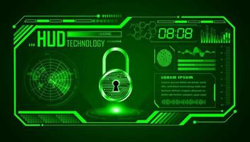 Modern HUD Technology Screen Background vector