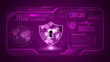 Modern HUD Technology Screen Background vector