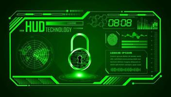 Modern HUD Technology Screen Background vector