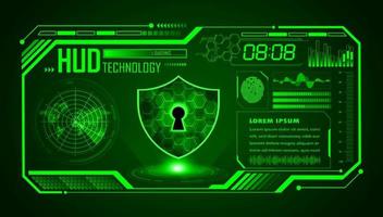 Modern HUD Technology Screen Background vector