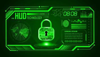 Modern HUD Technology Screen Background vector