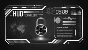 Modern HUD Technology Screen Background vector