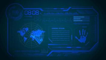 Modern HUD Technology Screen Background vector