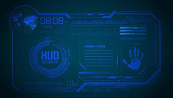 Modern HUD Technology Screen Background vector