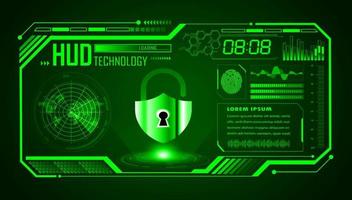 Modern HUD Technology Screen Background vector