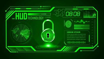 Modern HUD Technology Screen Background vector